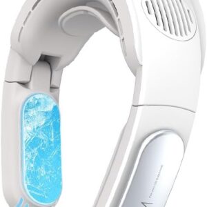 Our Air Conditioner Neck Fan gets Colder and blows Colder Air because its only function is A/C and a fan! 5000mAh battery (White)